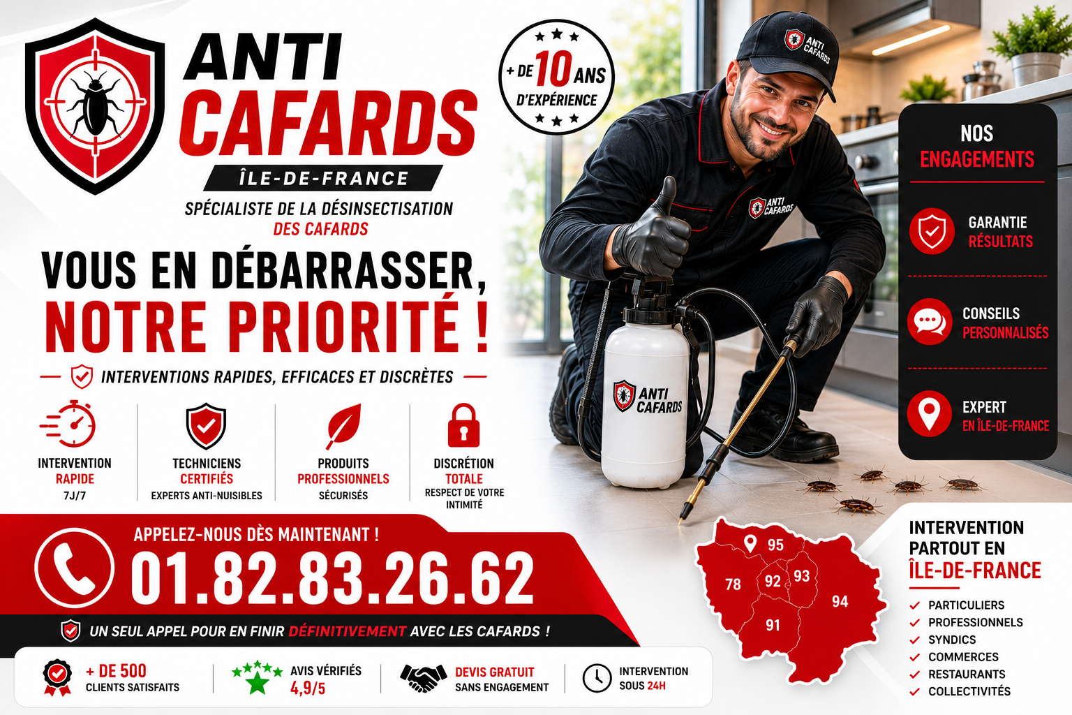 Cafards Garges les Gonesse